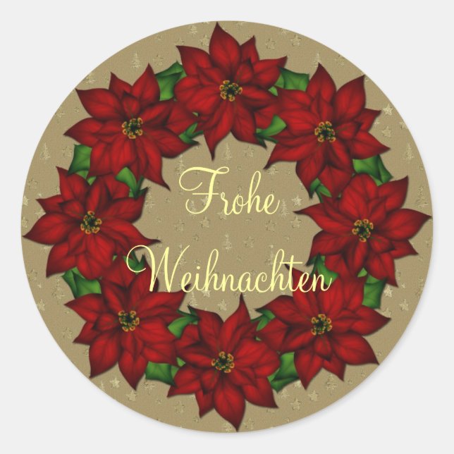 Adesivo Frohe Weihnachten - Weihnachtsstern Motive (Frente)