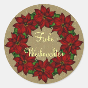 Adesivo Frohe Weihnachten - Weihnachtsstern Motive
