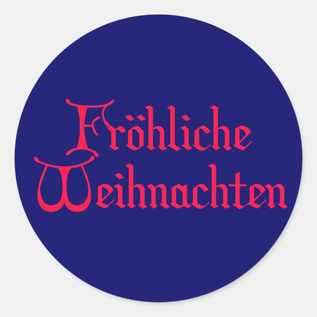 Adesivo fröhliche Weihnachten (Frente)