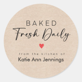 Adesivo From the Kitchen of Labels Stickers | Baked Fresh