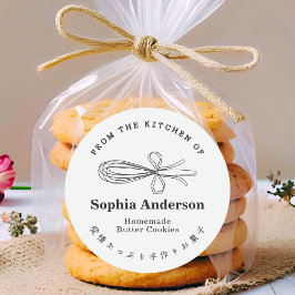 Adesivo From the Kitchen of Whisk Baking Utensil Minimal