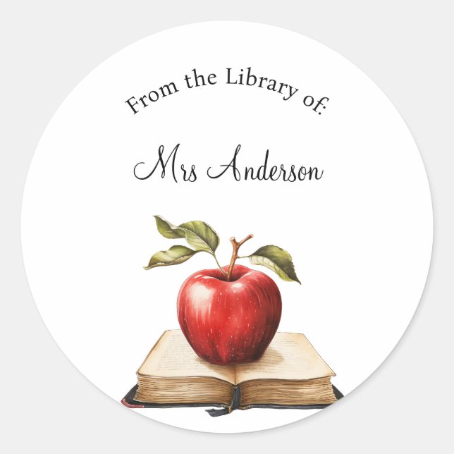 Adesivo From the Library of Labels, Library Stickers, Book (Frente)