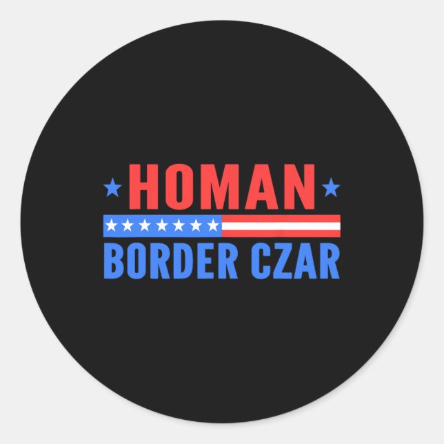 Adesivo Fronteira Czar Tom Homan Mega Suporte (Frente)