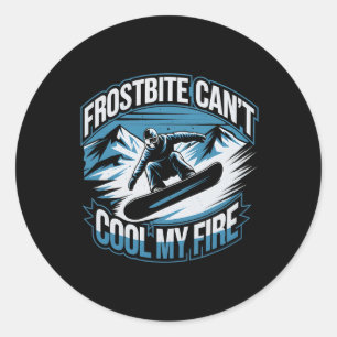 Adesivo Frostbite não pode Legal meu Snowboard Winter S