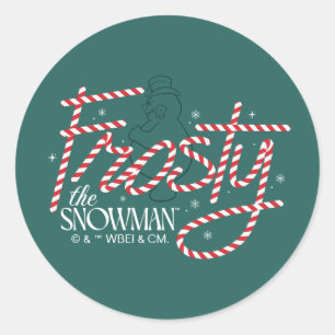 Adesivo Frosty the Snowman Candy Cane Logo