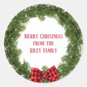 Adesivo Frota verde-natalícia com arco xadrez