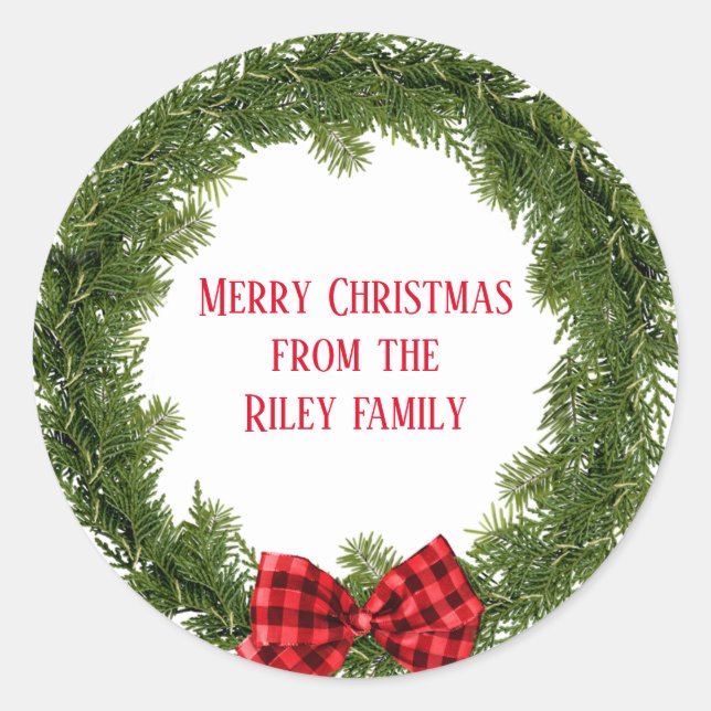 Adesivo Frota verde-natalícia com arco xadrez (Frente)