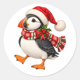 Adesivo Frouxo Papai Noel do Natal Puffin Festa Feriado Av