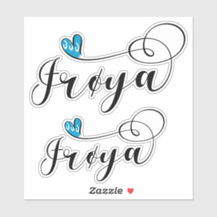 Adesivo Frøya Flag Heart, Trøndelag
