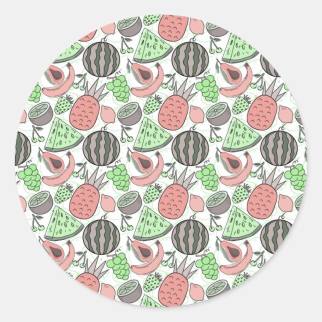 Adesivo Fruit seamless pattern | Fruit surface pattern 53 (Frente)