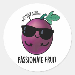 Adesivo Fruta Apaixonada, Fruta de Paixão Bonita