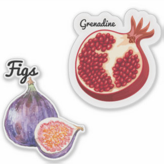 Adesivo Fruta branca Vinhetas de vinilo com corte personal