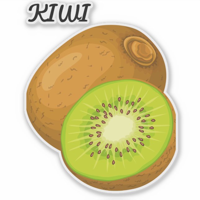 Adesivo Fruta branca Vinhetas de vinilo com corte personal (Frente)