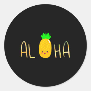 Adesivo Fruta de abacaxi Aloha Beaches Hawaii - Havaí