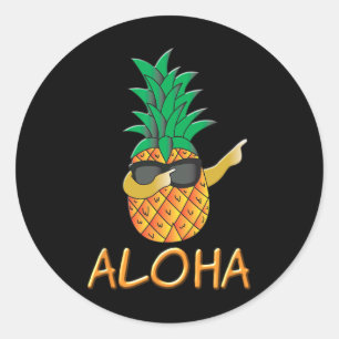 Adesivo Fruta de abacaxi Aloha Beaches Hawaii - Surf novo