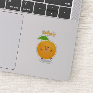 Adesivo Fruta de citrinos de laranja-dança