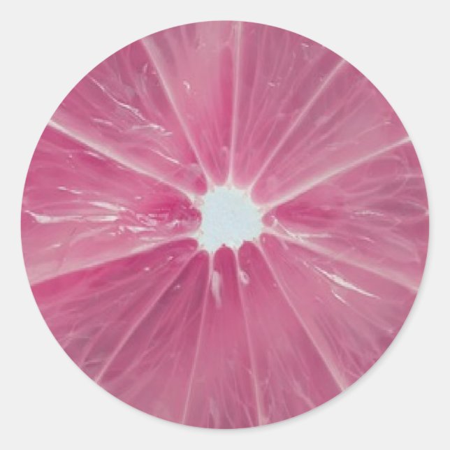 Adesivo Fruta de citrinos rosa (Frente)