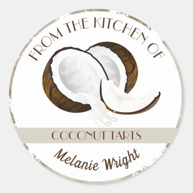 Adesivo Fruta de cocos (Frente)