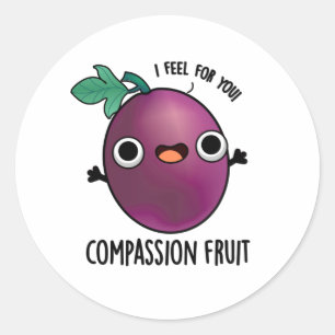 Adesivo Fruta de Compaixão Engraçado Fruta de Paixão