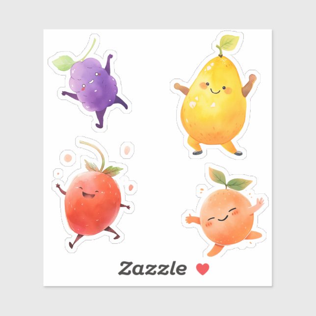 Adesivo Fruta de dança com vinil de corte personalizado (Folha)