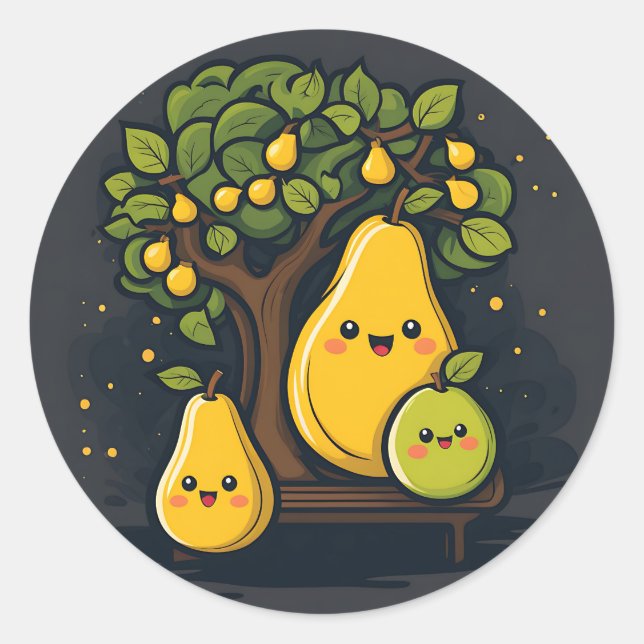 Adesivo Fruta de pera (Frente)