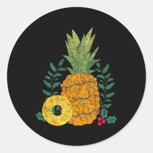Adesivo Fruta de Verão Havaiano Abacaxi Natal Tropical