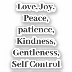 Adesivo Fruta Do Espírito Cristão