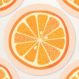 Adesivo Fruta Laranja Cítrica