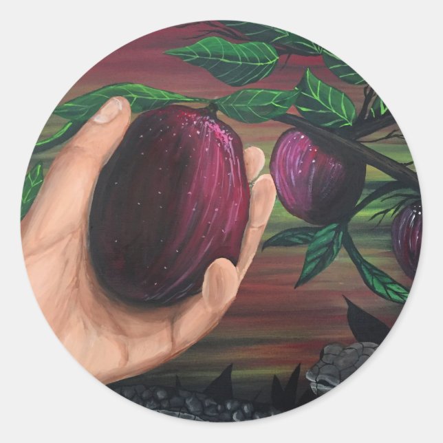 Adesivo Fruta proibida (Frente)