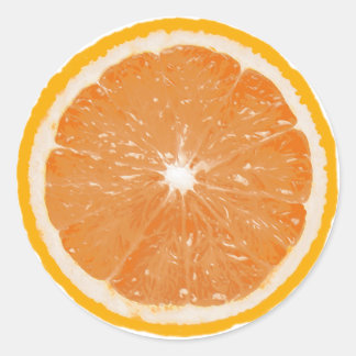 Adesivo Fruta Redondo - Laranja