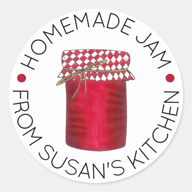 Adesivo Frutas De Jam Jelly Homemadas Feitas Em Cozinha (Frente)