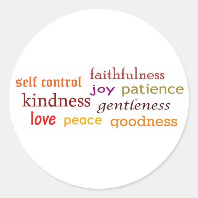 Adesivo Frutas do Espírito (Frente)