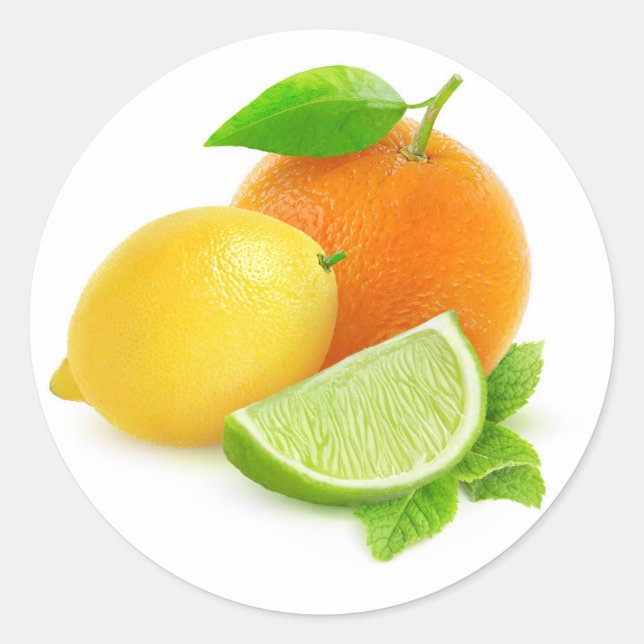 Adesivo Frutas mistas de citrinos (Frente)