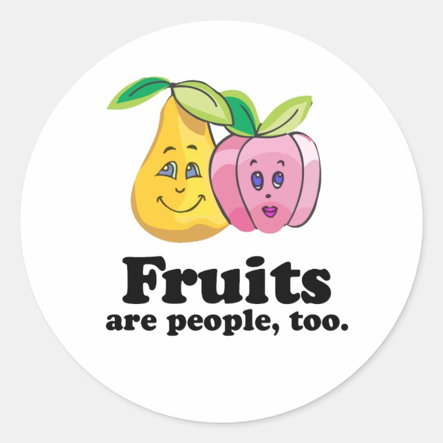 Adesivo Frutas também são pessoas (Frente)
