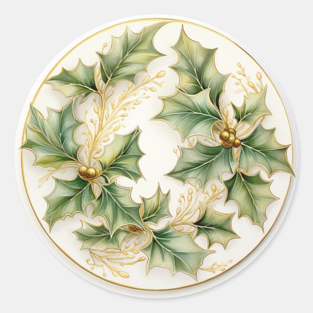 Adesivo Frutas Vermelhas em Dourado (Frente)