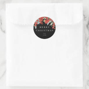 Adesivo Frutas Vermelhas + Eucalipto Feliz Natal/Personali