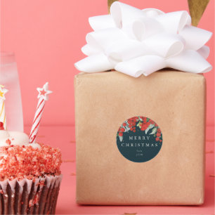 Adesivo Frutas Vermelhas + Eucalipto Feliz Natal/Personali
