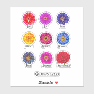 Adesivo Fruticultura da bebida espirituosa com Zinnias