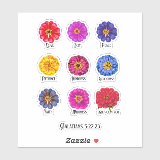 Adesivo Fruticultura da bebida espirituosa com Zinnias (Folha)