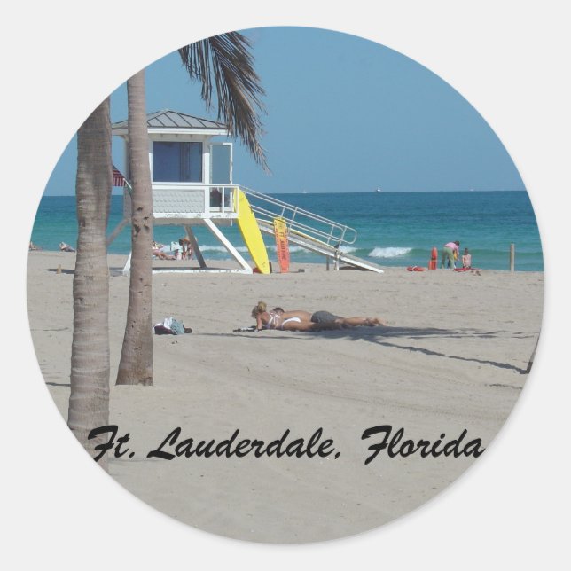 Adesivo Ft Lauderdale Beach Lifeguard Stand (Frente)