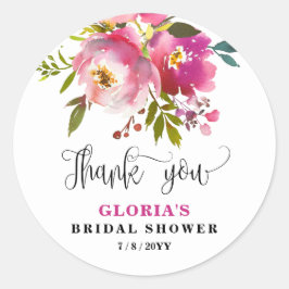 Adesivo Fuchsia Floral Bridal Shower