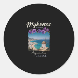 Adesivo Fuga para Mykonos Grécia Estilo Ilha do Mar Egeu