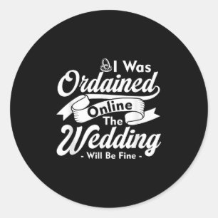 Adesivo Fui Ordenado Ministro Online Casamento Fin