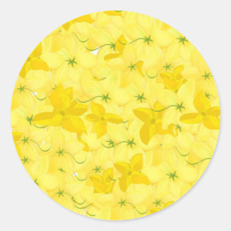 Adesivo Full Yellow Floral Blast