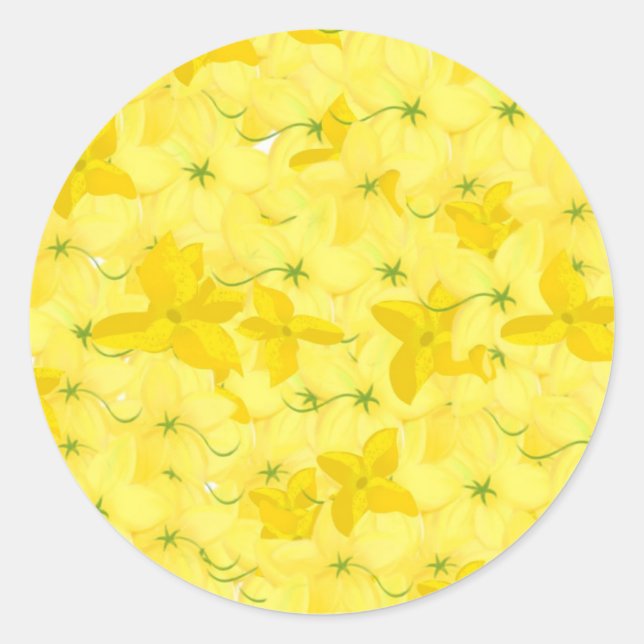 Adesivo Full Yellow Floral Blast (Frente)