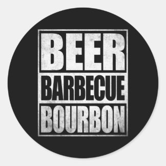 Adesivo Fumaça de cerveja Pork Barbeque Bourbon Churrasco