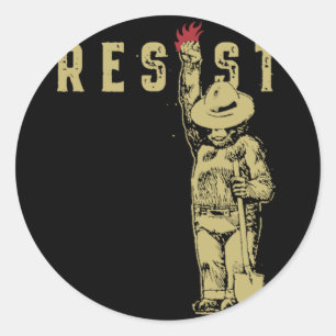 Adesivo Fumaça O Vinheta De Costume Do Urso Resistente2