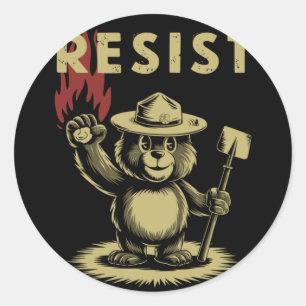 Adesivo Fumaça O Vinheta Do Costume Do Urso Resistente