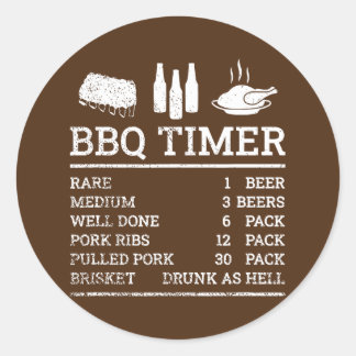Adesivo Fumante Engraçado de Cozinhar Barbecue Carne Fuman