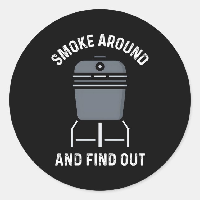 Adesivo Fumar Em Volta E Descobrir Fumos De Fumante De Chu (Frente)